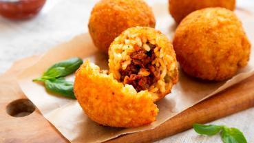 Arancini di riso al forno